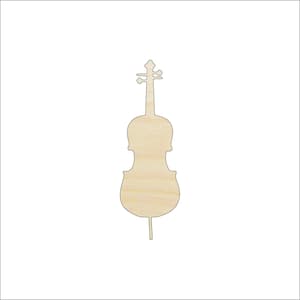 Music Violin - Laser Cut Out Unfinished Wood Craft Shape MSC41 Music Violin - Laser Cut Out Unfinished Wood Craft Shape MSC41
