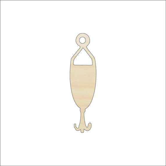 Sport Fishing - Laser Cut Out Unfinished Wood Craft Shape HNT5 Sport Fishing - Laser Cut Out Unfinished Wood Craft Shape HNT5