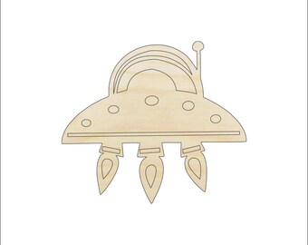 Space UFO - Laser Cut Out Unfinished Wood Craft Shape SPC59 Space UFO - Laser Cut Out Unfinished Wood Craft Shape SPC59