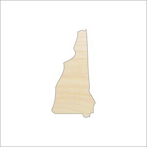 State New Hampshire - Laser Cut Out Unfinished Wood Craft Shape STAT77 State New Hampshire - Laser Cut Out Unfinished Wood Craft Shape STAT77