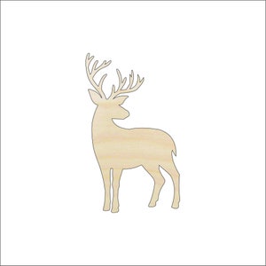 Deer - Laser Cut Out Unfinished Wood Craft Shape DER78 Deer - Laser Cut Out Unfinished Wood Craft Shape DER78
