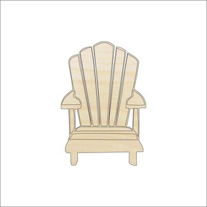 Decor Chair Adirondack - Laser Cut Out Unfinished Wood Craft Shape BCH13 Decor Chair Adirondack - Laser Cut Out Unfinished Wood Craft Shape BCH13