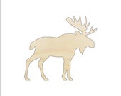 Moose - Laser Cut Out Unfinished Wood Craft Shape MUS23 Moose - Laser Cut Out Unfinished Wood Craft Shape MUS23