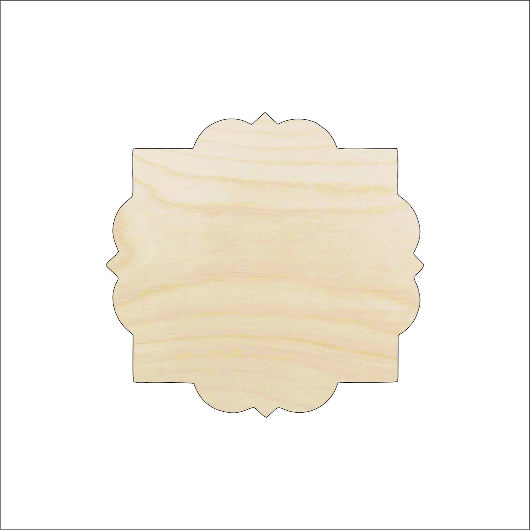 Plaque - Laser Cut Out Unfinished Wood Craft Shape BSC9 Plaque - Laser Cut Out Unfinished Wood Craft Shape BSC9