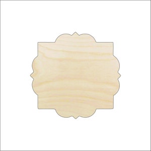 Plaque - Wood Craft Shape Laser Cut Out & Unfinished DIY Craft Supply  BSC9