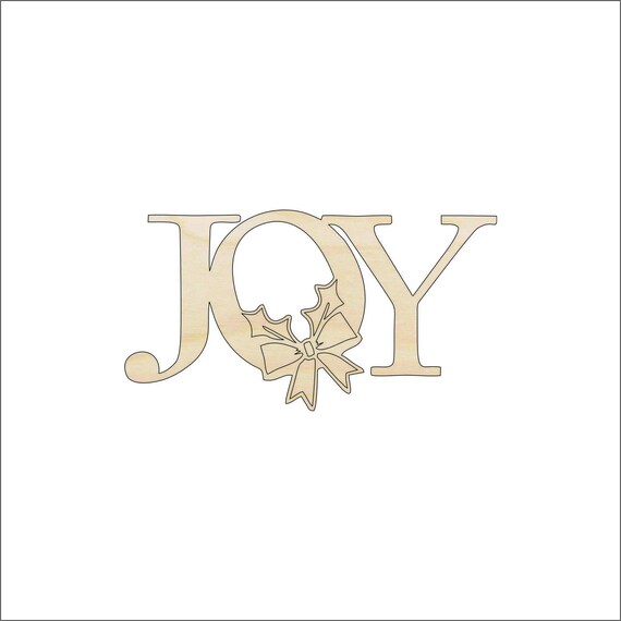 Word Joy - Laser Cut Out Unfinished Wood Craft Shape XMS172 Word Joy - Laser Cut Out Unfinished Wood Craft Shape XMS172