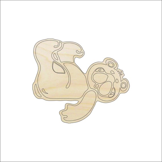 Toy Teddy Bear - Laser Cut Out Unfinished Wood Craft Shape BER79 Toy Teddy Bear - Laser Cut Out Unfinished Wood Craft Shape BER79