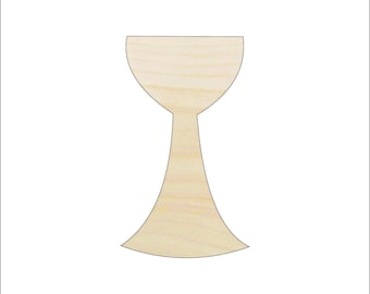 Drink Chalice - Laser Cut Out Unfinished Wood Craft Shape REL40 Drink Chalice - Laser Cut Out Unfinished Wood Craft Shape REL40