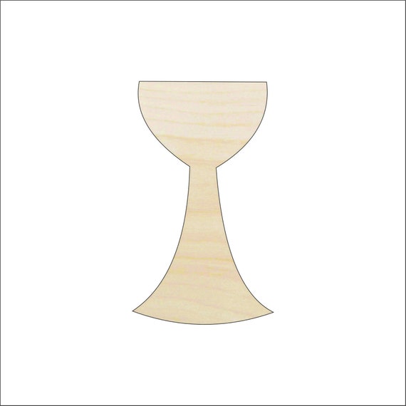Drink Chalice - Laser Cut Out Unfinished Wood Craft Shape REL40 Drink Chalice - Laser Cut Out Unfinished Wood Craft Shape REL40