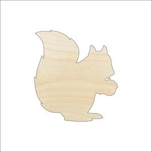 Squirrel - Laser Cut Out Unfinished Wood Craft Shape RDT29 Squirrel - Laser Cut Out Unfinished Wood Craft Shape RDT29