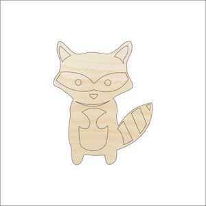 Raccoon - Laser Cut Out Unfinished Wood Craft Shape ANML104 Raccoon - Laser Cut Out Unfinished Wood Craft Shape ANML104