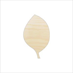 Leaf - Laser Cut Out Unfinished Wood Shape Craft Supply LEF31