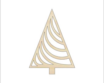 Tree - Laser Cut Out Unfinished Wood Craft Shape TRE137 Tree - Laser Cut Out Unfinished Wood Craft Shape TRE137