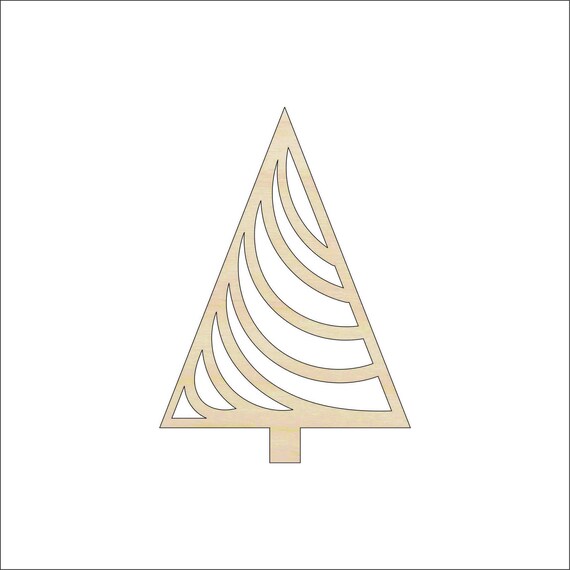 Tree - Laser Cut Out Unfinished Wood Craft Shape TRE137 Tree - Laser Cut Out Unfinished Wood Craft Shape TRE137