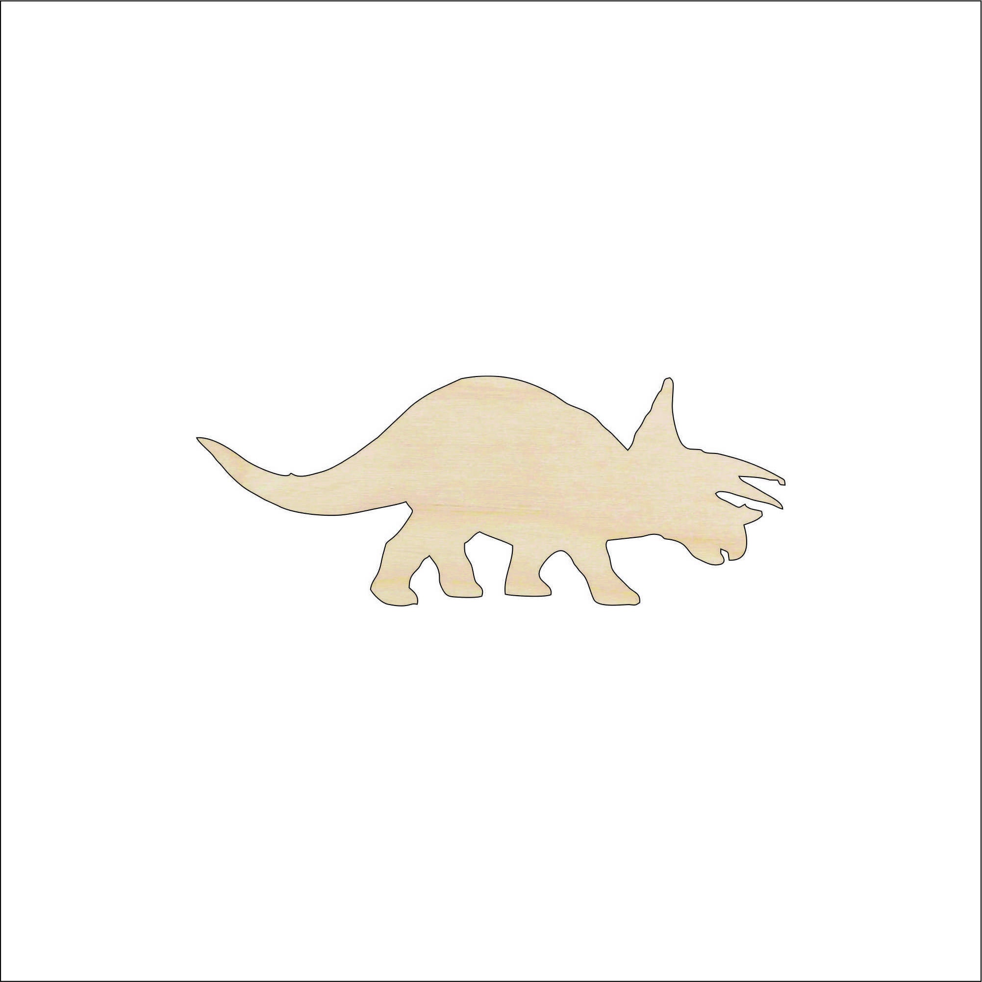Dinosaur - Laser Cut Out Unfinished Wood Craft Shape DIN17 Dinosaur - Laser Cut Out Unfinished Wood Craft Shape DIN17