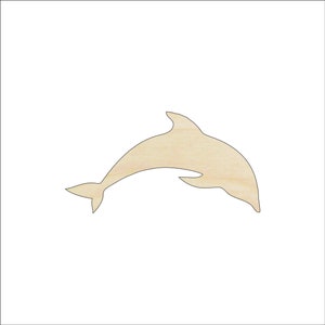 Dolphin - Laser Cut Out Unfinished Wood Craft Shape SEA29 Dolphin - Laser Cut Out Unfinished Wood Craft Shape SEA29