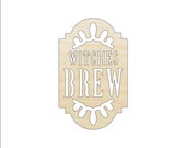 Sign Witches Brew - Laser Cut Out Unfinished Wood Craft Shape FAL10 Sign Witches Brew - Laser Cut Out Unfinished Wood Craft Shape FAL10