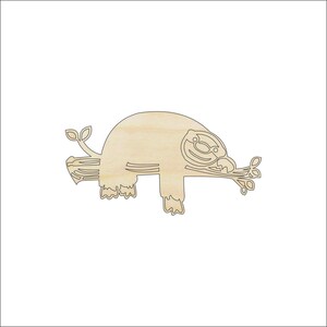 Sloth - Laser Cut Out Unfinished Wood Craft Shape ANML25 Sloth - Laser Cut Out Unfinished Wood Craft Shape ANML25