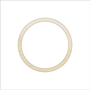 Circle Hoop - Laser Cut Out Unfinished Wood Shape Craft Supply BSC29