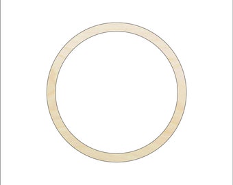 Circle Ring - Laser Cut Out Unfinished Wood Shape Craft Supply BSC29