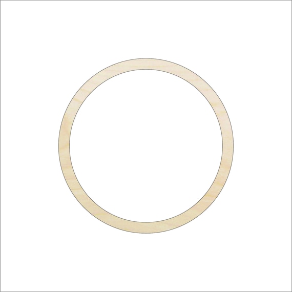 Circle Hollow Hoop - Laser Cut Out Unfinished Wood Craft Shape BSC29 Circle Hollow Hoop - Laser Cut Out Unfinished Wood Craft Shape BSC29