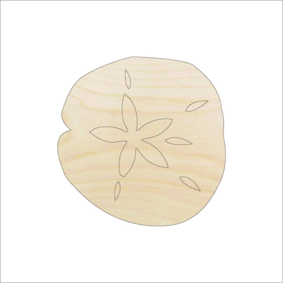 Beach Sand Dollar - Laser Cut Out Unfinished Wood Craft Shape SEA135 Beach Sand Dollar - Laser Cut Out Unfinished Wood Craft Shape SEA135
