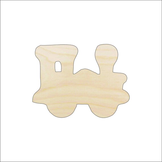 Train - Laser Cut Out Unfinished Wood Craft Shape TRN18 Train - Laser Cut Out Unfinished Wood Craft Shape TRN18