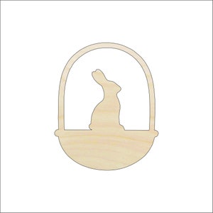 Bunny - Laser Cut Out Unfinished Wood Craft Shape ESR38 Bunny - Laser Cut Out Unfinished Wood Craft Shape ESR38