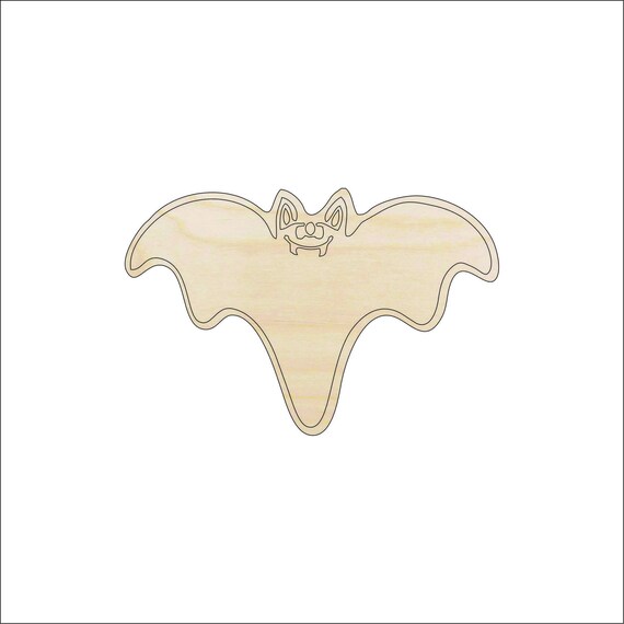 Bat - Laser Cut Out Unfinished Wood Craft Shape BAT1 Bat - Laser Cut Out Unfinished Wood Craft Shape BAT1