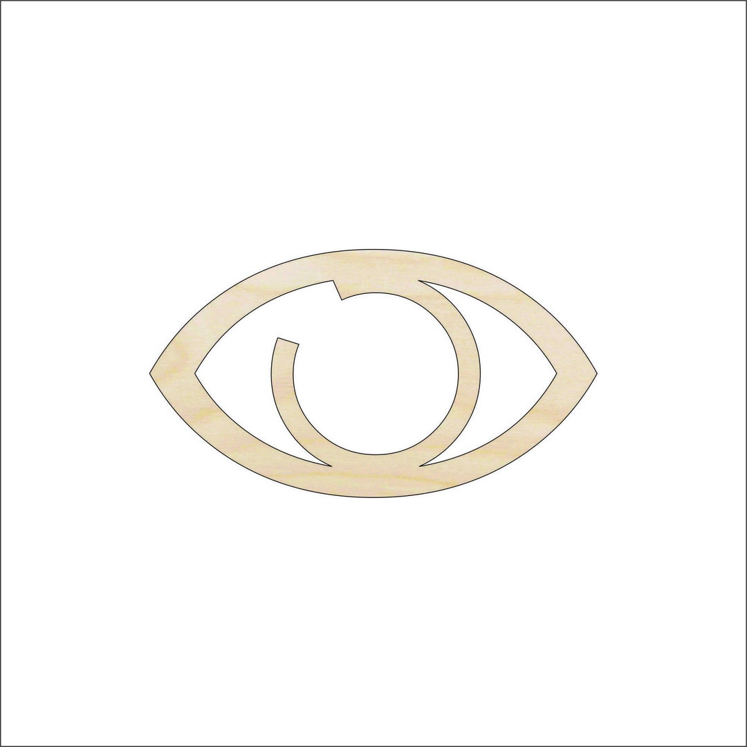 People Eye - Laser Cut Out Unfinished Wood Craft Shape PPL27 People Eye - Laser Cut Out Unfinished Wood Craft Shape PPL27