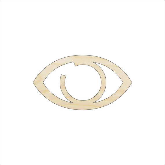 People Eye - Laser Cut Out Unfinished Wood Craft Shape PPL27 People Eye - Laser Cut Out Unfinished Wood Craft Shape PPL27