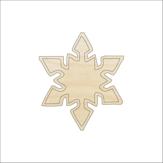 Snowflake - Laser Cut Out Unfinished Wood Craft Shape SNW35 Snowflake - Laser Cut Out Unfinished Wood Craft Shape SNW35