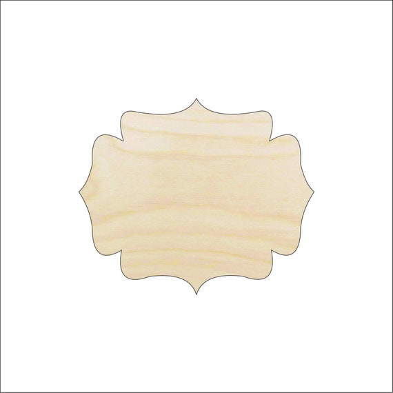 Plaque - Laser Cut Out Unfinished Wood Craft Shape BSC3 Plaque - Laser Cut Out Unfinished Wood Craft Shape BSC3