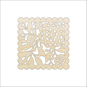 Design Flower - Laser Cut Out Unfinished Wood Craft Shape CSTR11 Design Flower - Laser Cut Out Unfinished Wood Craft Shape CSTR11