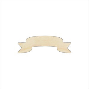 Banner - Laser Cut Out Unfinished Wood Craft Shape BNR4 Banner - Laser Cut Out Unfinished Wood Craft Shape BNR4