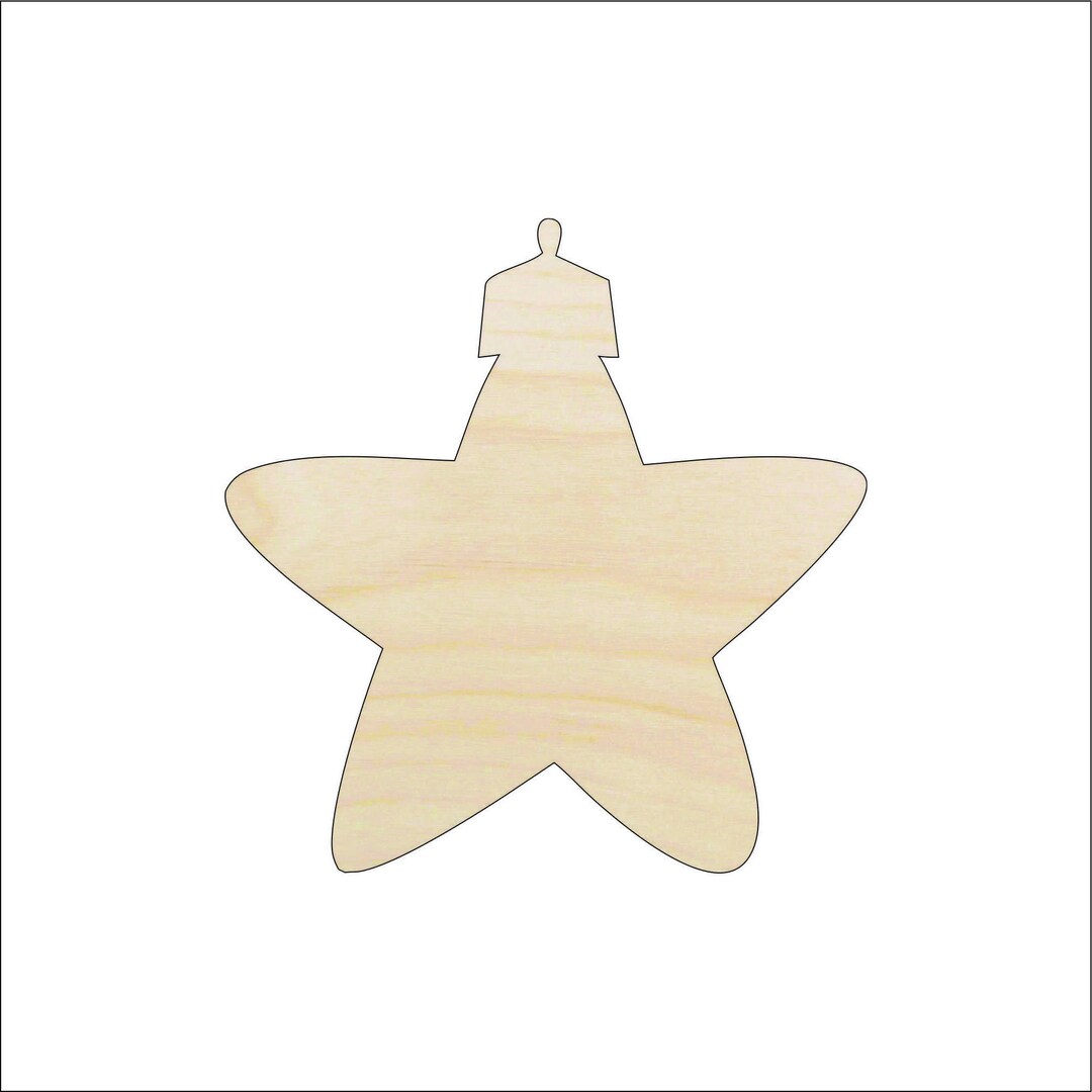 Bauble - Laser Cut Out Unfinished Wood Craft Shape XMS142 Bauble - Laser Cut Out Unfinished Wood Craft Shape XMS142