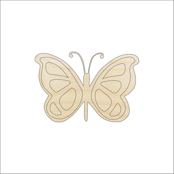 Butterfly - Laser Cut Out Unfinished Wood Craft Shape BUG14 Butterfly - Laser Cut Out Unfinished Wood Craft Shape BUG14