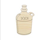 Container Jar Moonshine - Laser Cut Out Unfinished Wood Craft Shape FOD158 Container Jar Moonshine - Laser Cut Out Unfinished Wood Craft Shape FOD158