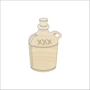 Container Jar Moonshine - Laser Cut Out Unfinished Wood Craft Shape FOD158 Container Jar Moonshine - Laser Cut Out Unfinished Wood Craft Shape FOD158
