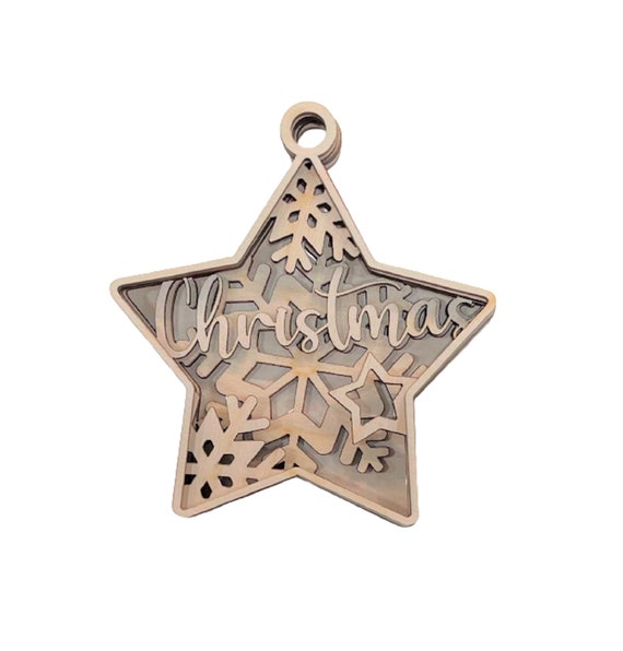 Snowflake - Laser Cut Out Unfinished Wood Craft Shape SNW37 Snowflake - Laser Cut Out Unfinished Wood Craft Shape SNW37