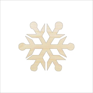 Snowflake - Laser Cut Out Unfinished Wood Craft Shape SNW16 Snowflake - Laser Cut Out Unfinished Wood Craft Shape SNW16