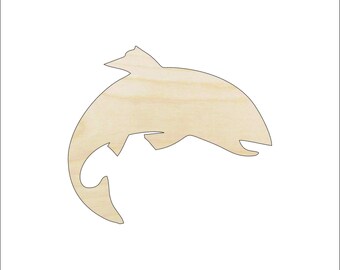 Fish - Laser Cut Out Unfinished Wood Craft Shape FSH30 Fish - Laser Cut Out Unfinished Wood Craft Shape FSH30