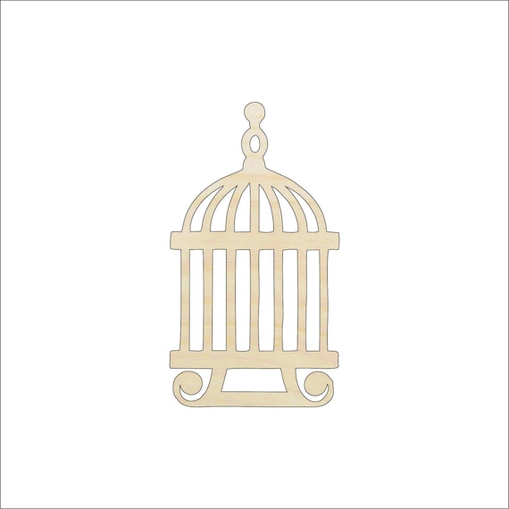 Birdcage - Laser Cut Out Unfinished Wood Craft Shape CAG11 Birdcage - Laser Cut Out Unfinished Wood Craft Shape CAG11