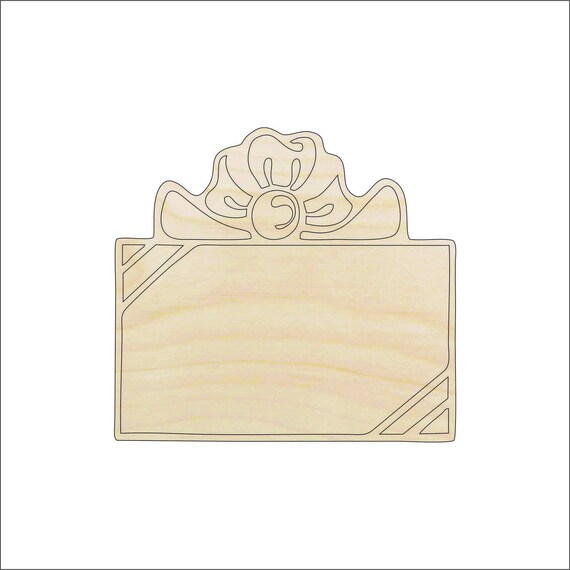 Present - Laser Cut Out Unfinished Wood Craft Shape XTR20 Present - Laser Cut Out Unfinished Wood Craft Shape XTR20