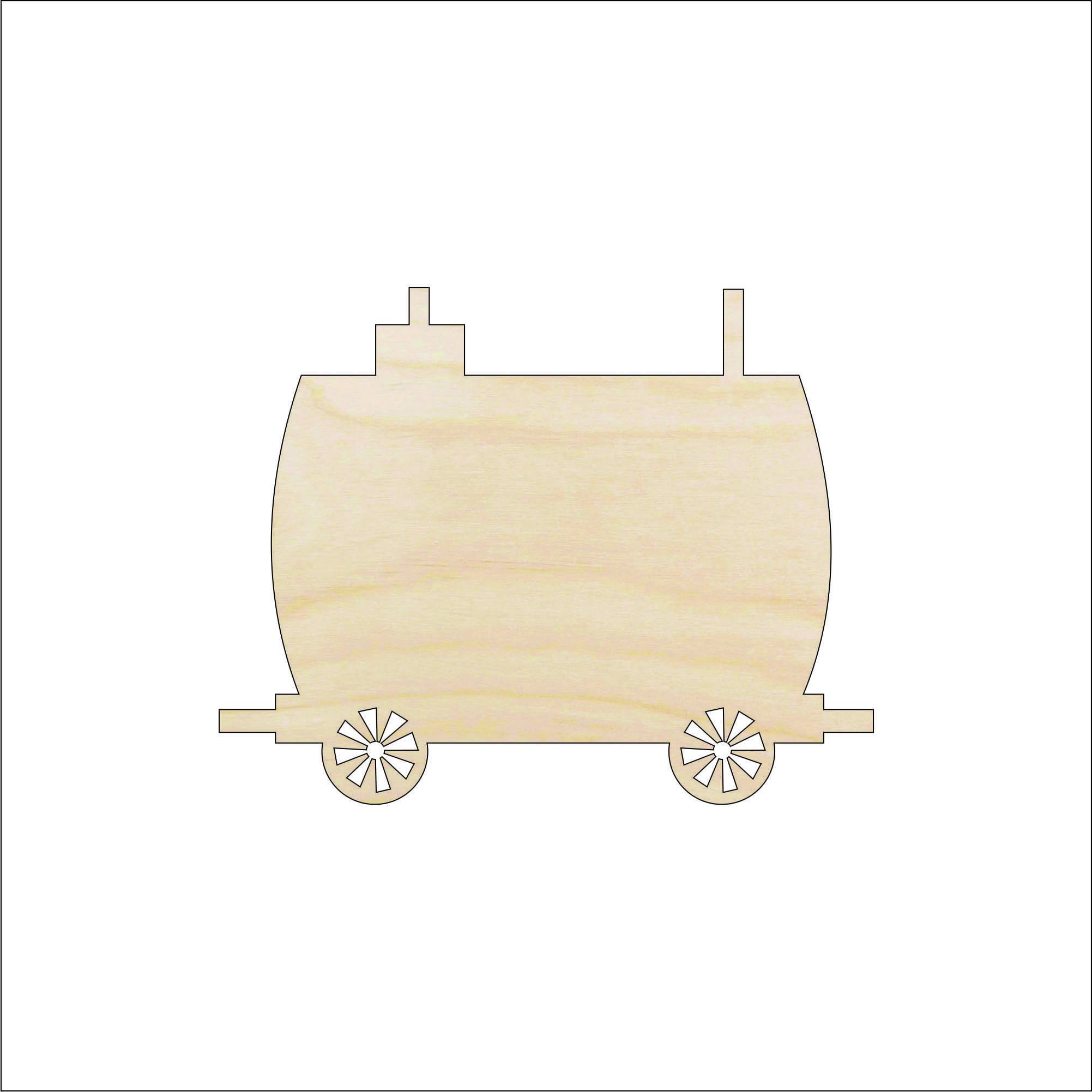 Train - Laser Cut Out Unfinished Wood Craft Shape TRN22 Train - Laser Cut Out Unfinished Wood Craft Shape TRN22