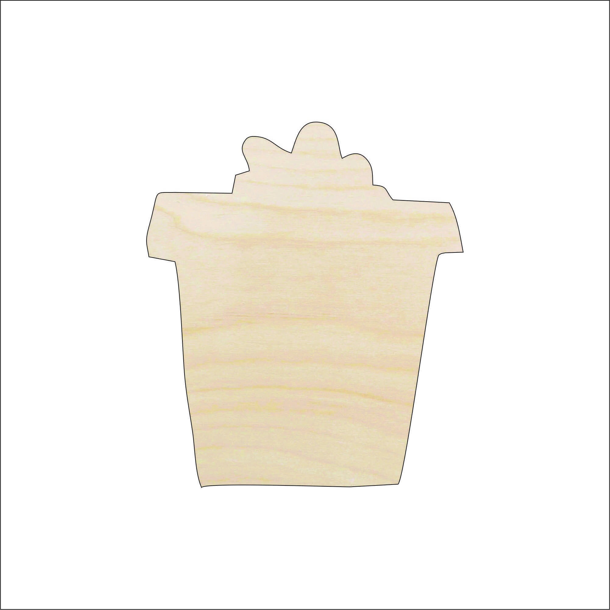 Present - Laser Cut Out Unfinished Wood Craft Shape XTR48 Present - Laser Cut Out Unfinished Wood Craft Shape XTR48