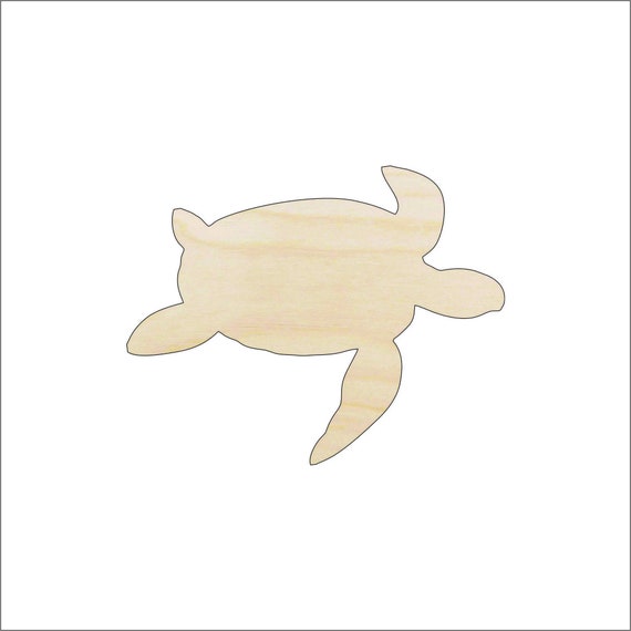 Sea Turtle - Laser Cut Out Unfinished Wood Craft Shape SEA67 Sea Turtle - Laser Cut Out Unfinished Wood Craft Shape SEA67