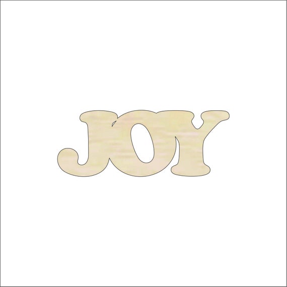 Word Joy - Laser Cut Out Unfinished Wood Craft Shape WRD32 Word Joy - Laser Cut Out Unfinished Wood Craft Shape WRD32