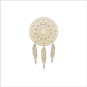 Dreamcatcher - Laser Cut Out Unfinished Wood Craft Shape XTR12 Dreamcatcher - Laser Cut Out Unfinished Wood Craft Shape XTR12