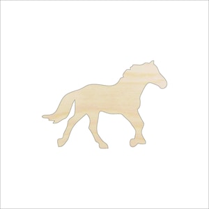 Horse - Laser Cut Out Unfinished Wood Craft Shape HRS32 Horse - Laser Cut Out Unfinished Wood Craft Shape HRS32